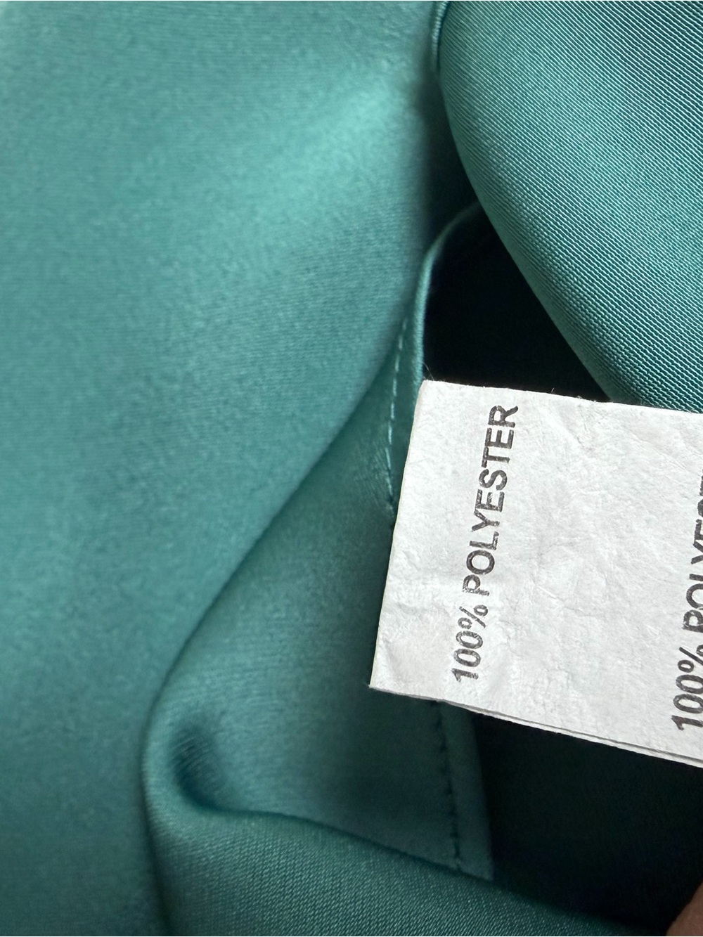 Ramy Brook Satin Teal Wrap Blouse with Side Tie - Picture 5 of 6